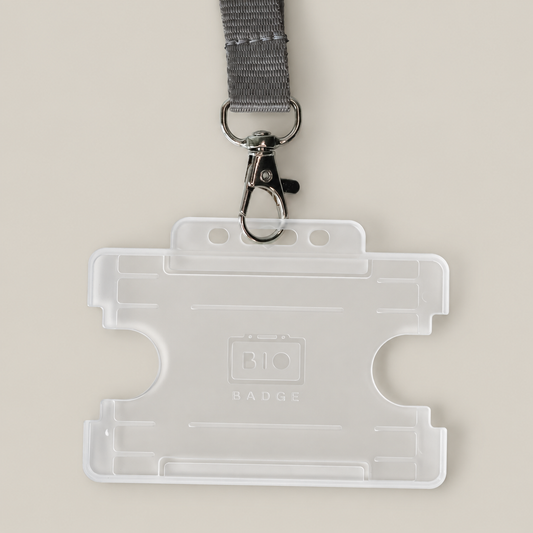 Lanyard and Card Holder - Grey
