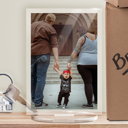 Personalised Photo Upload Plaque - New Home - 140mm X 100mm
