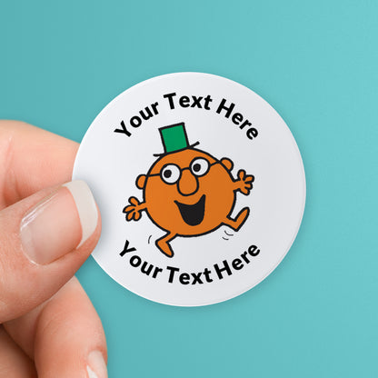 35 Personalised Mr Clever Stickers - 37mm