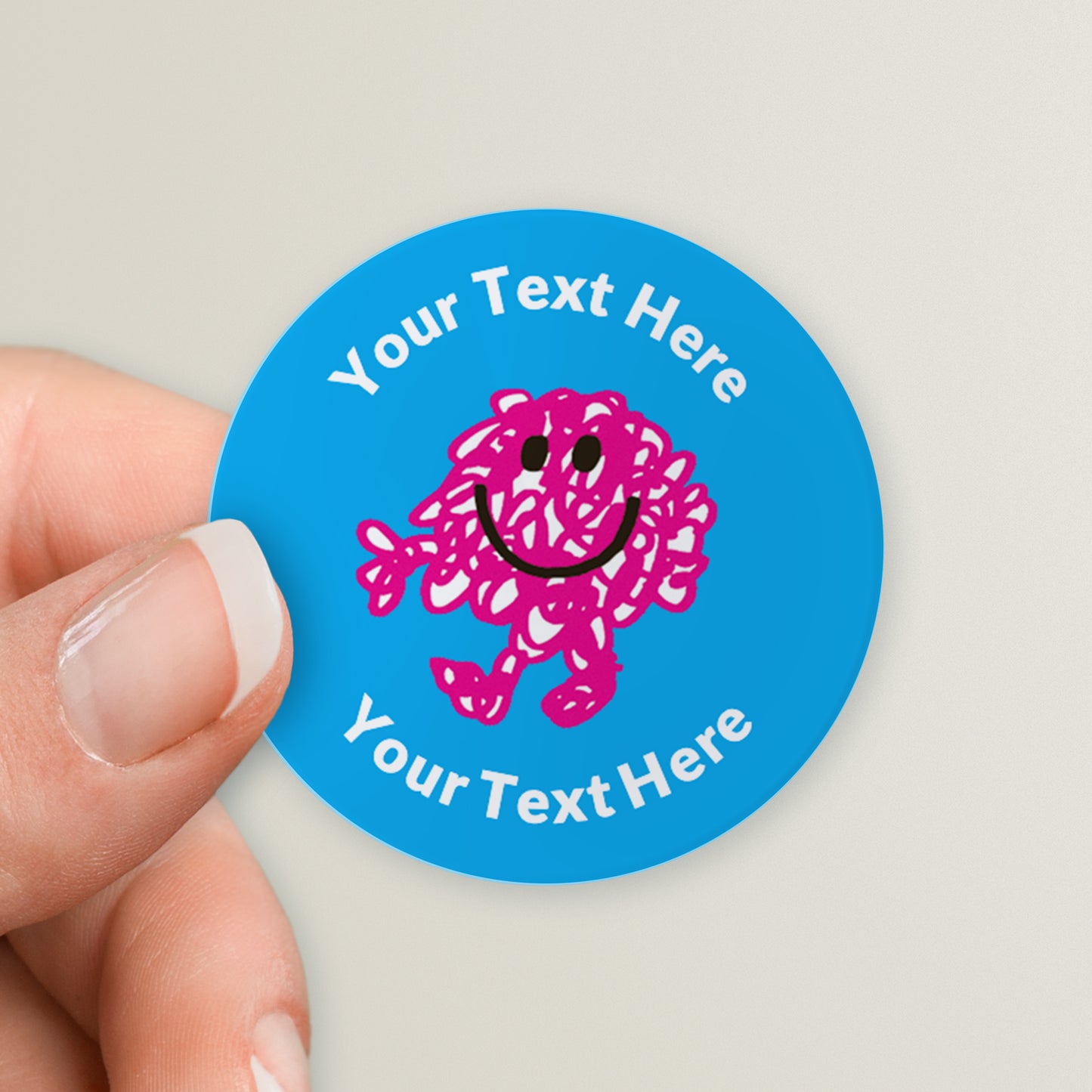 35 Personalised Mr Messy Stickers - 37mm