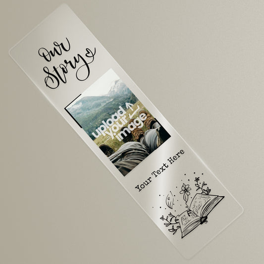 Personalised Story Photo Upload Acrylic Bookmark - 50mm x 180mm