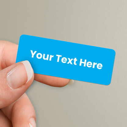 56 Personalised Text Stickers - 46 x 16mm