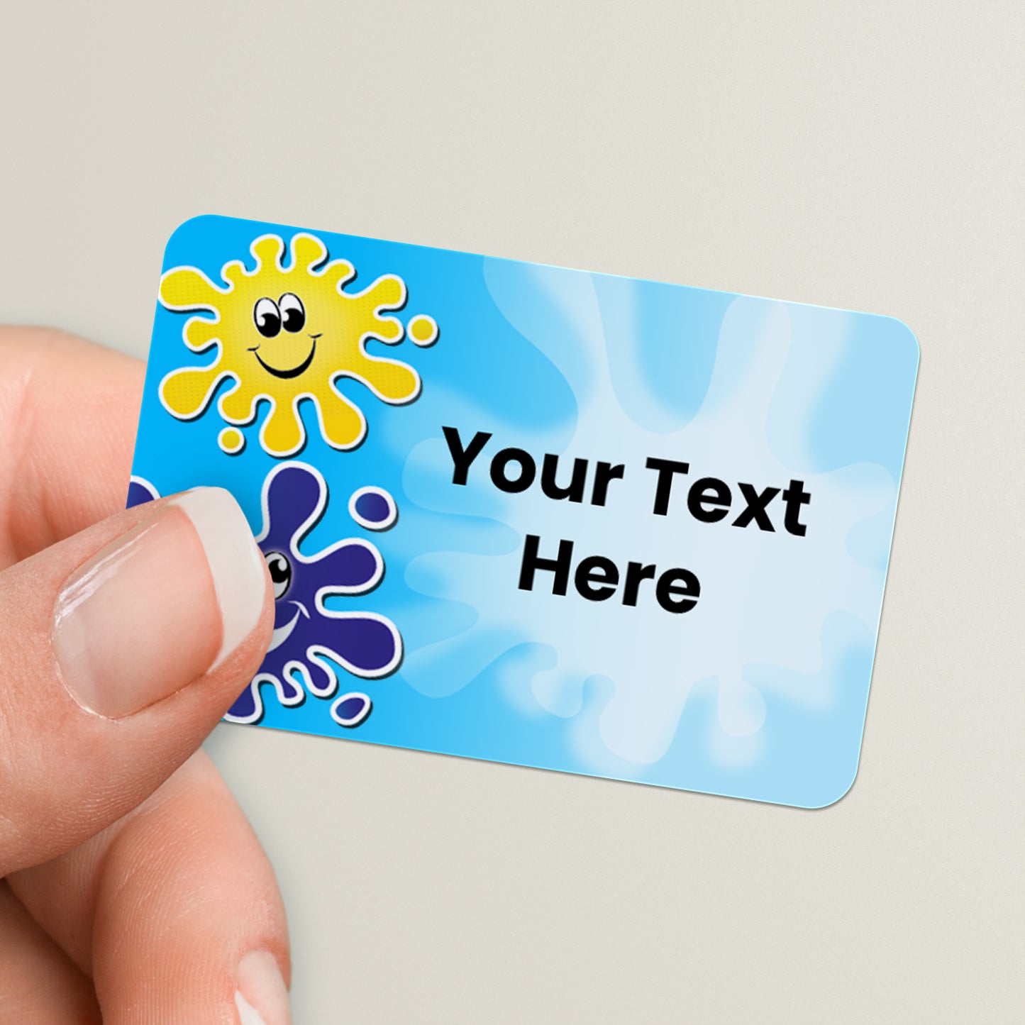 32 Personalised Splash Stickers - 46 x 30mm