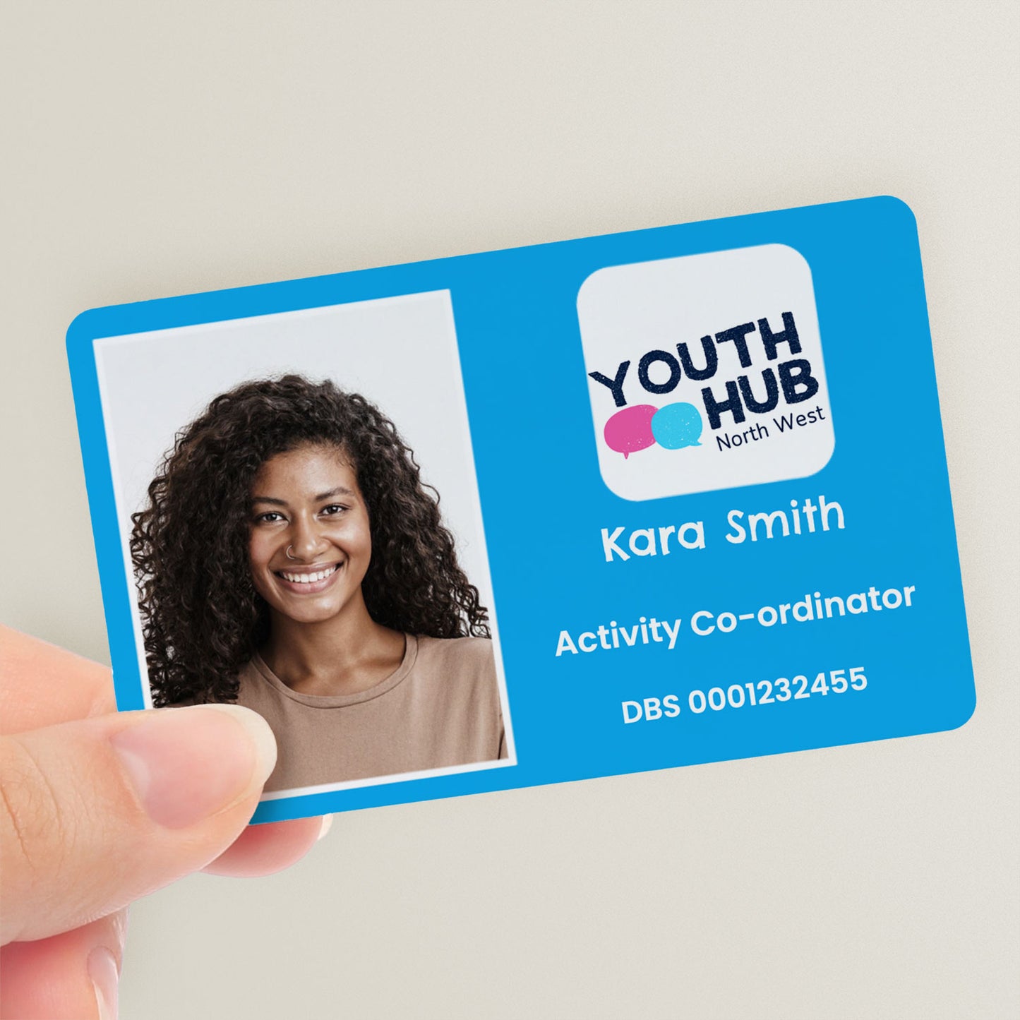 Upload Your Own Photo and Logo ID Card for Your Business