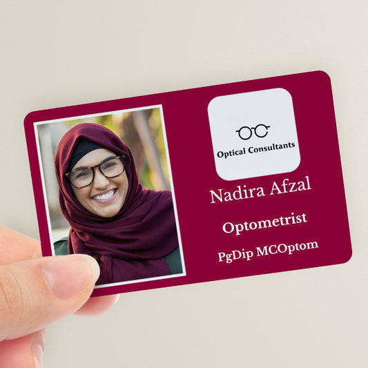 Upload Your Own Photo and Logo ID Card for Healthcare Settings