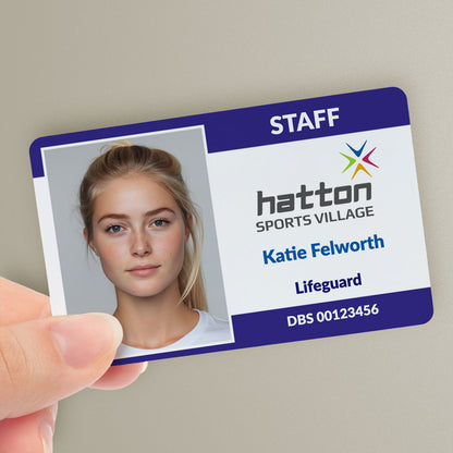 Upload Your Own Image and Logo Border ID Card for Your Healthcare Setting