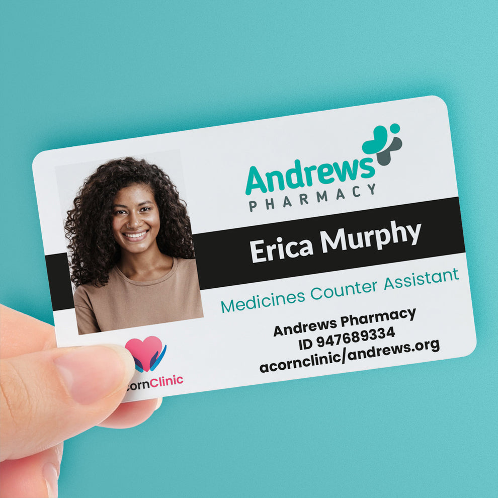 Photo and Two-Logo ID Card Healthcare | PTS Personalised