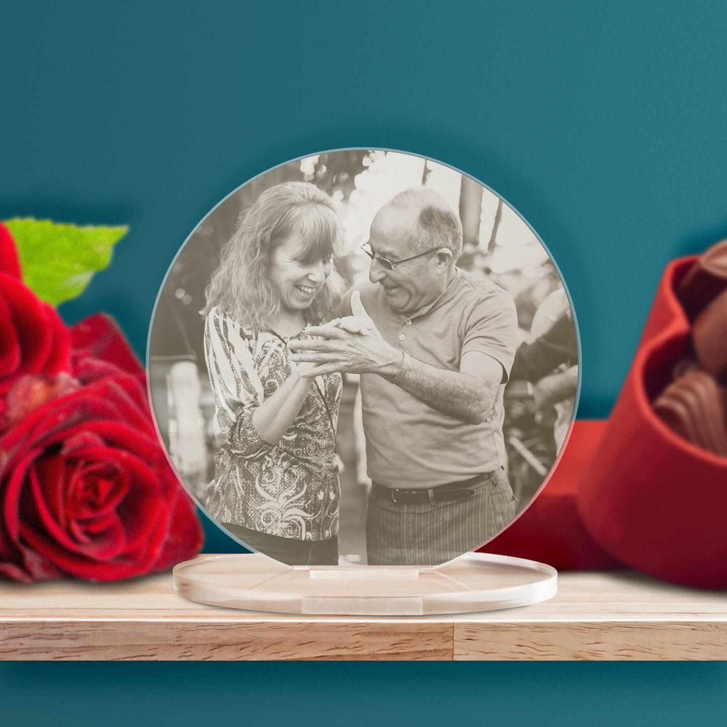 Personalised Full Photo Upload Circle Plaque - Birthday Gift - 100mm