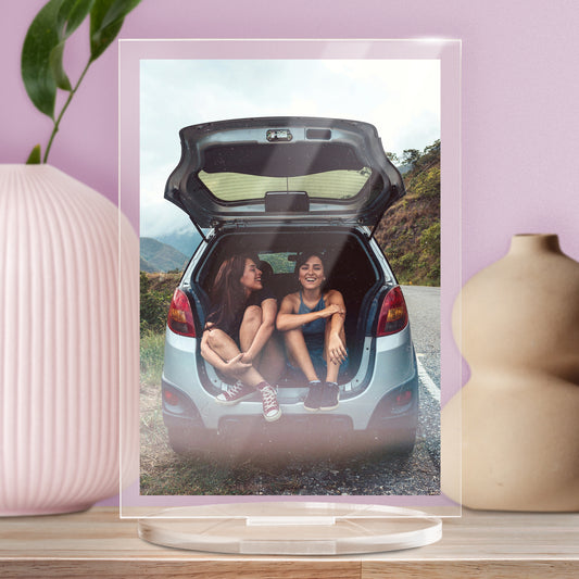 Personalised Photo Upload Plaque - Galentine's Day - 140mm X 100mm