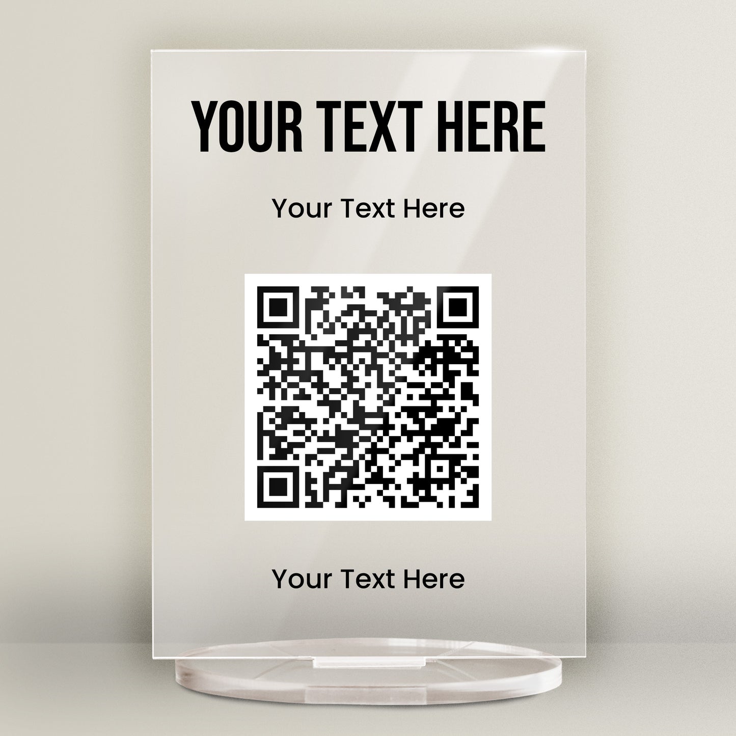 Personalised QR Code Upload Plaque - 140mm X 100mm