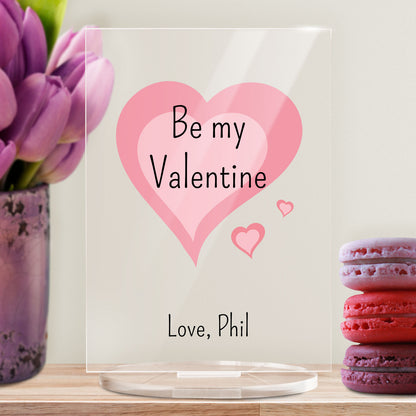 Personalised Image Choice Plaque - Valentine's Day -  140mm X 100mm