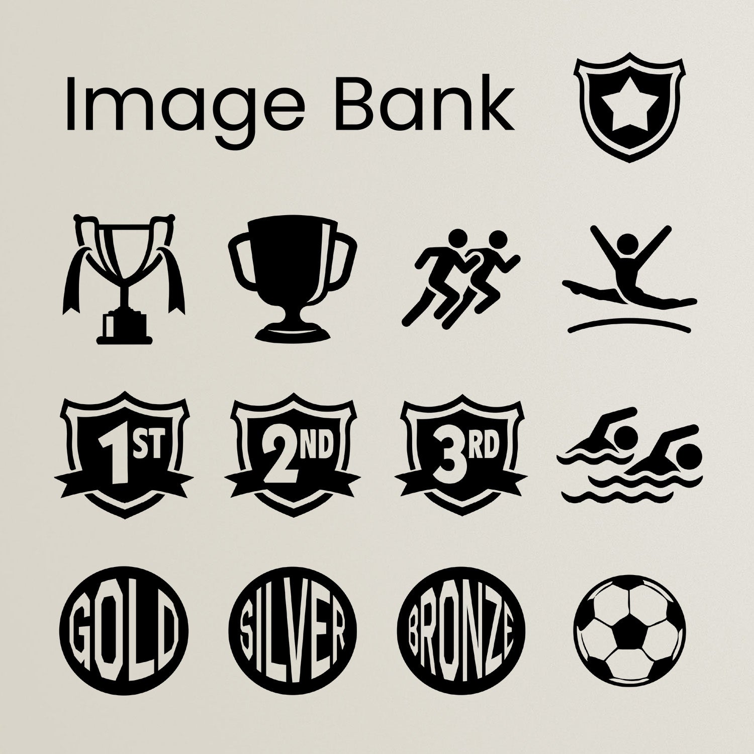 Image Bank with icons