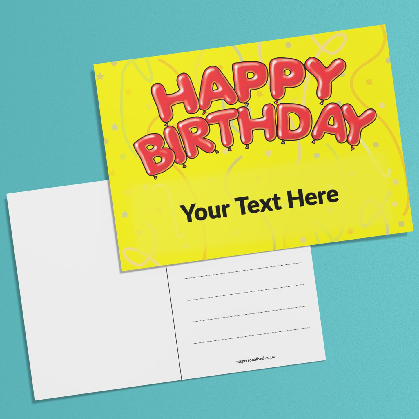 Personalised Happy Birthday Postcard - A6