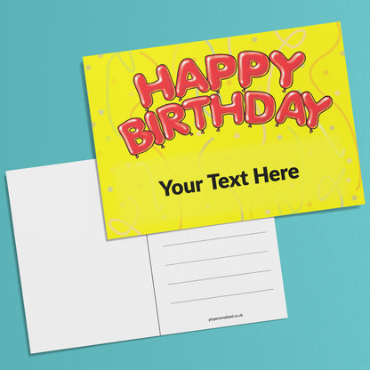 Personalised Happy Birthday Postcard - A6