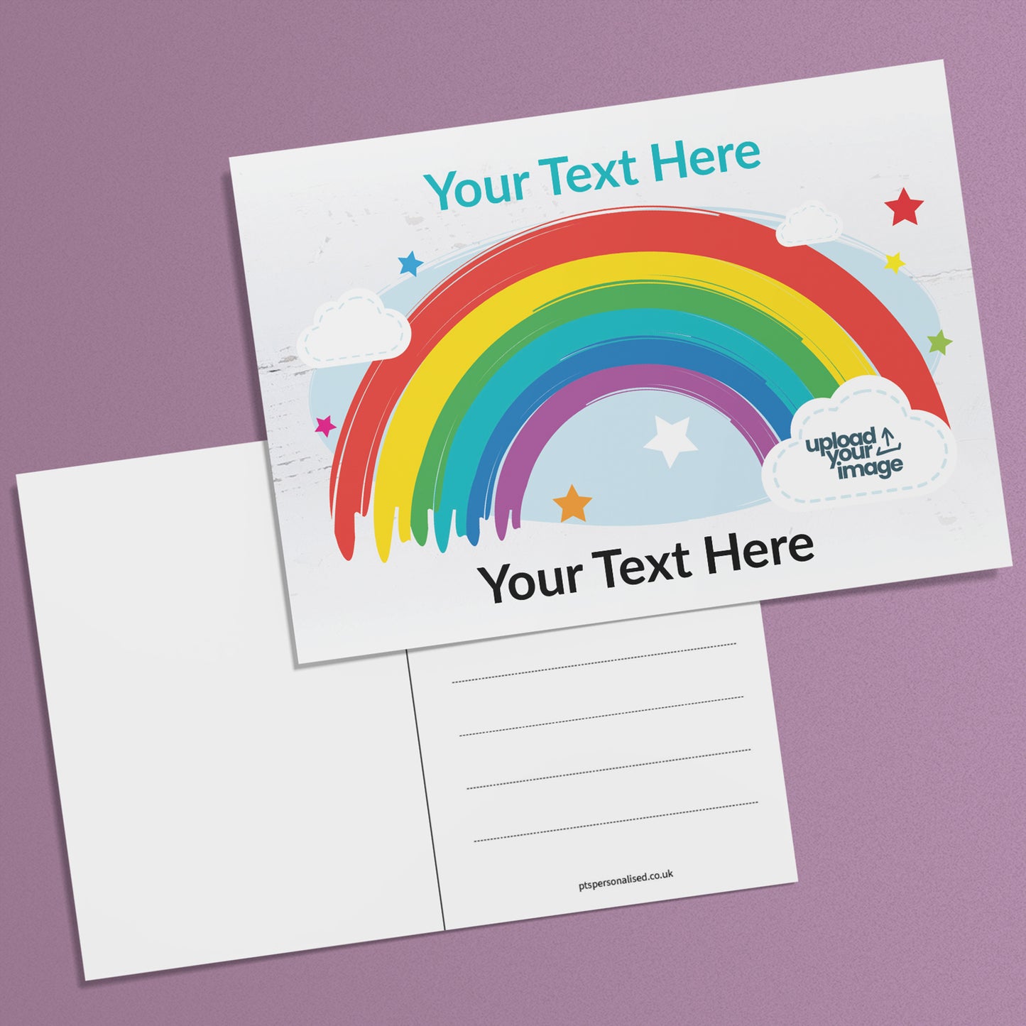 Personalised Rainbow Postcard - A6
