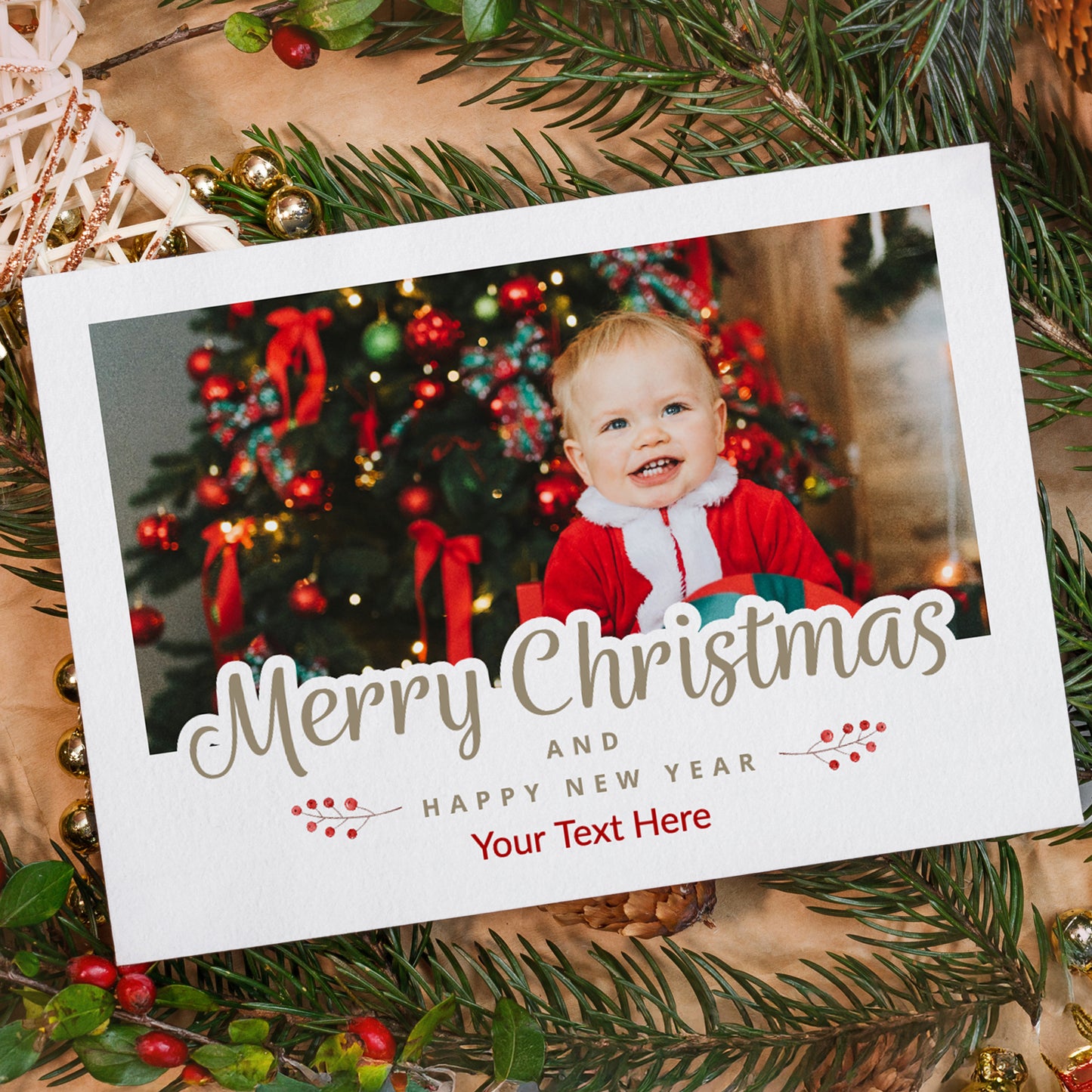 Upload Your Own Christmas Photo Postcard - A6
