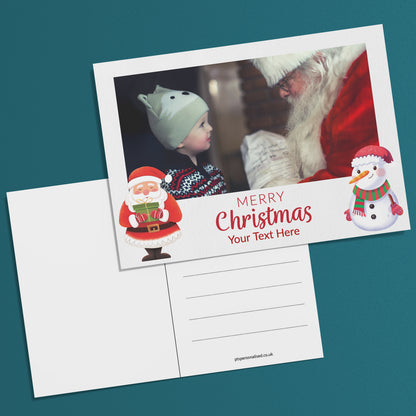 Upload Your Own Photo Father Christmas Postcard - A6