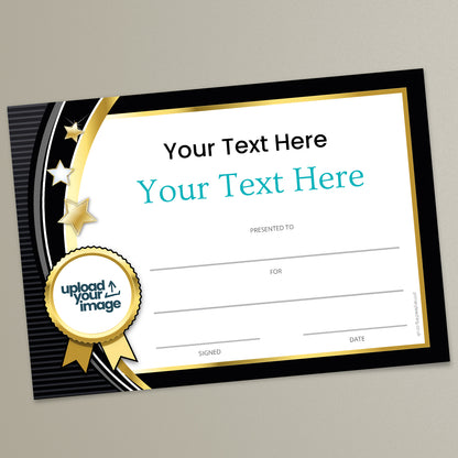 Upload Your Own Image Certificate  - A5