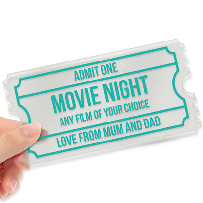 Personalised Bold Frosted Acrylic Ticket - 140mm x 70mm