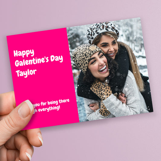 Upload Your Own Image and Text Galentine's Day Postcard - A6