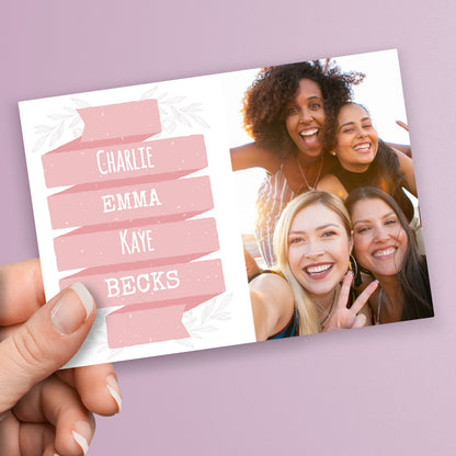 Upload Your Own Image Banner Postcard - Galentine's Day - A6