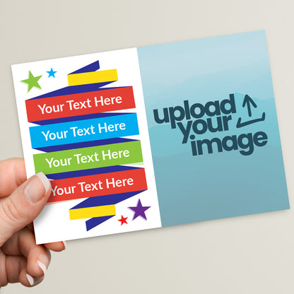 Upload Your Own Image Banner Postcard - Birthday - A6