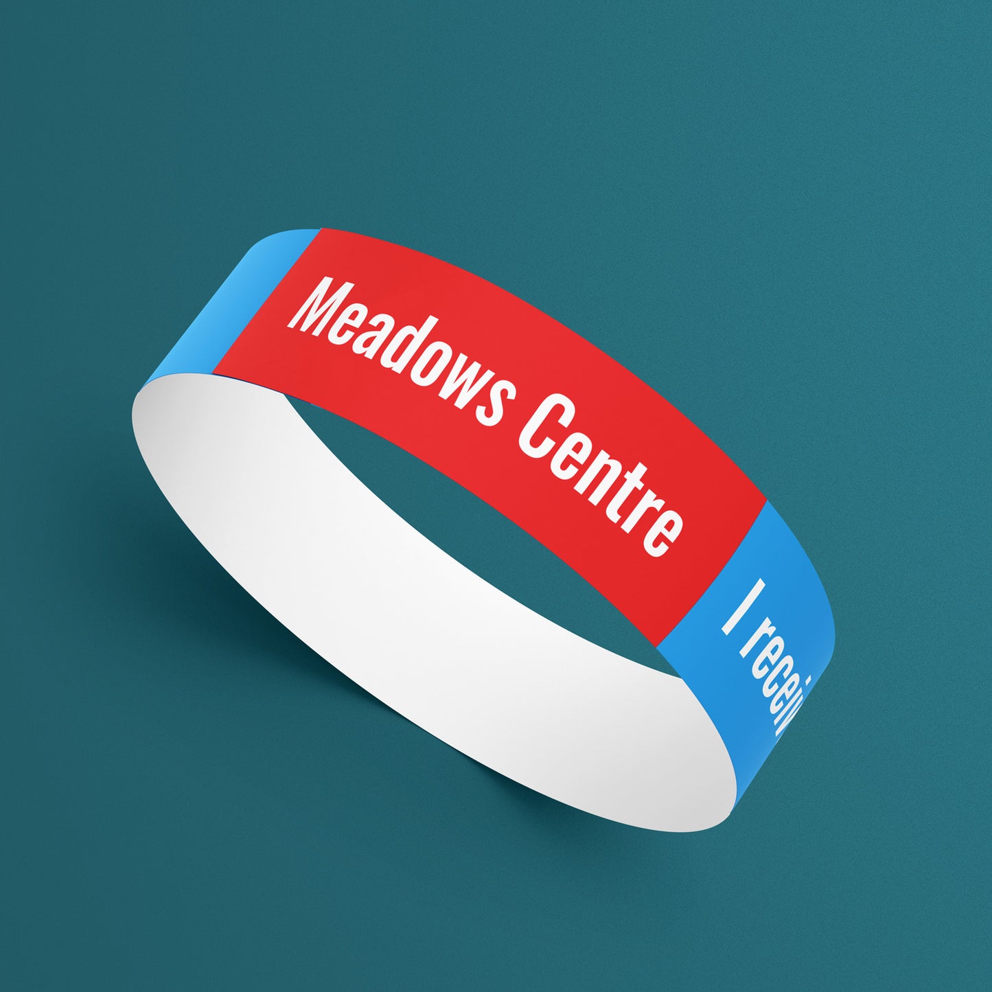 5 Personalised Double Text Area Wristbands