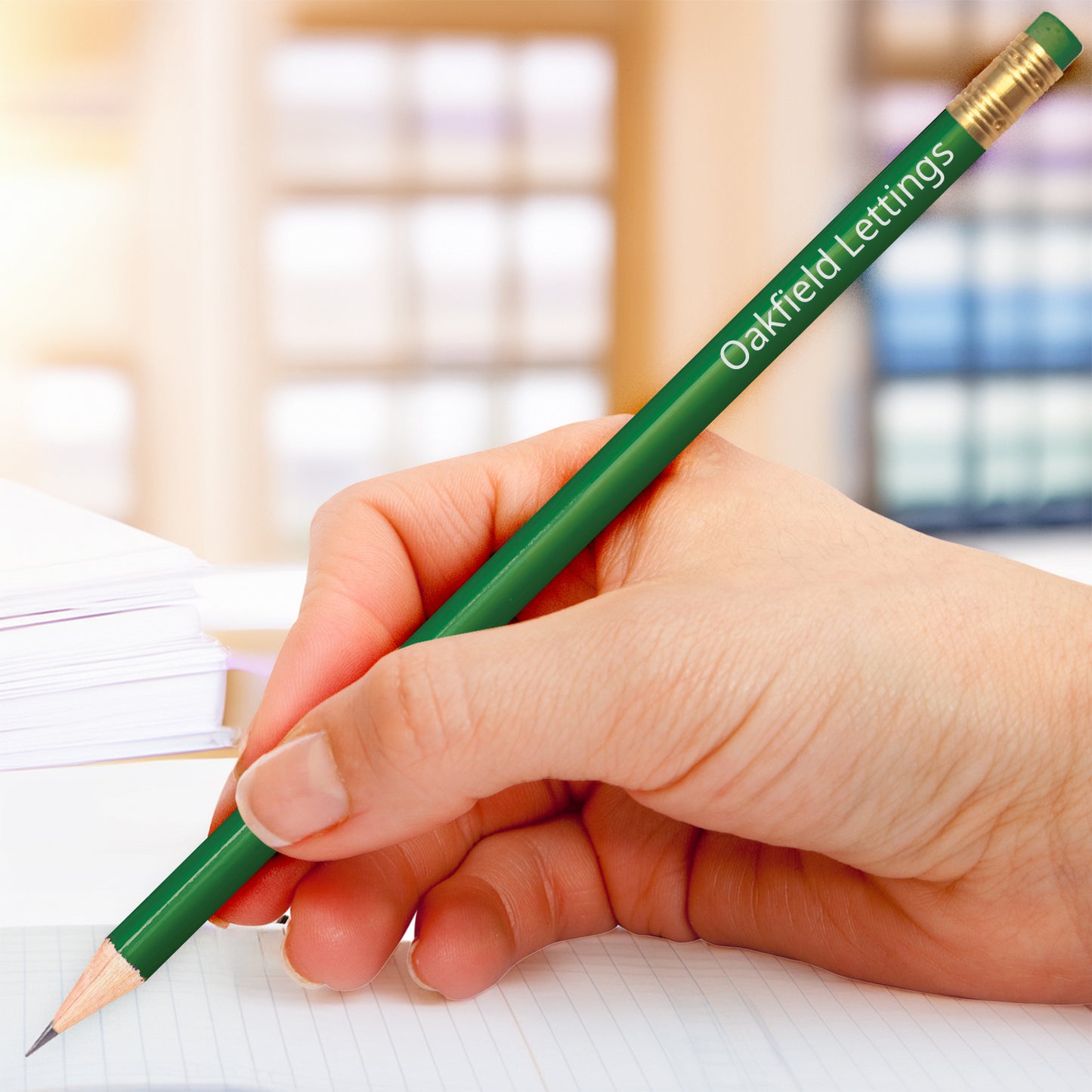 Personalised Pencil - Business - Green