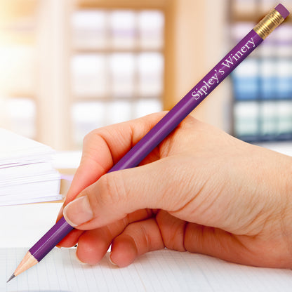 Personalised Pencil - Business - Purple