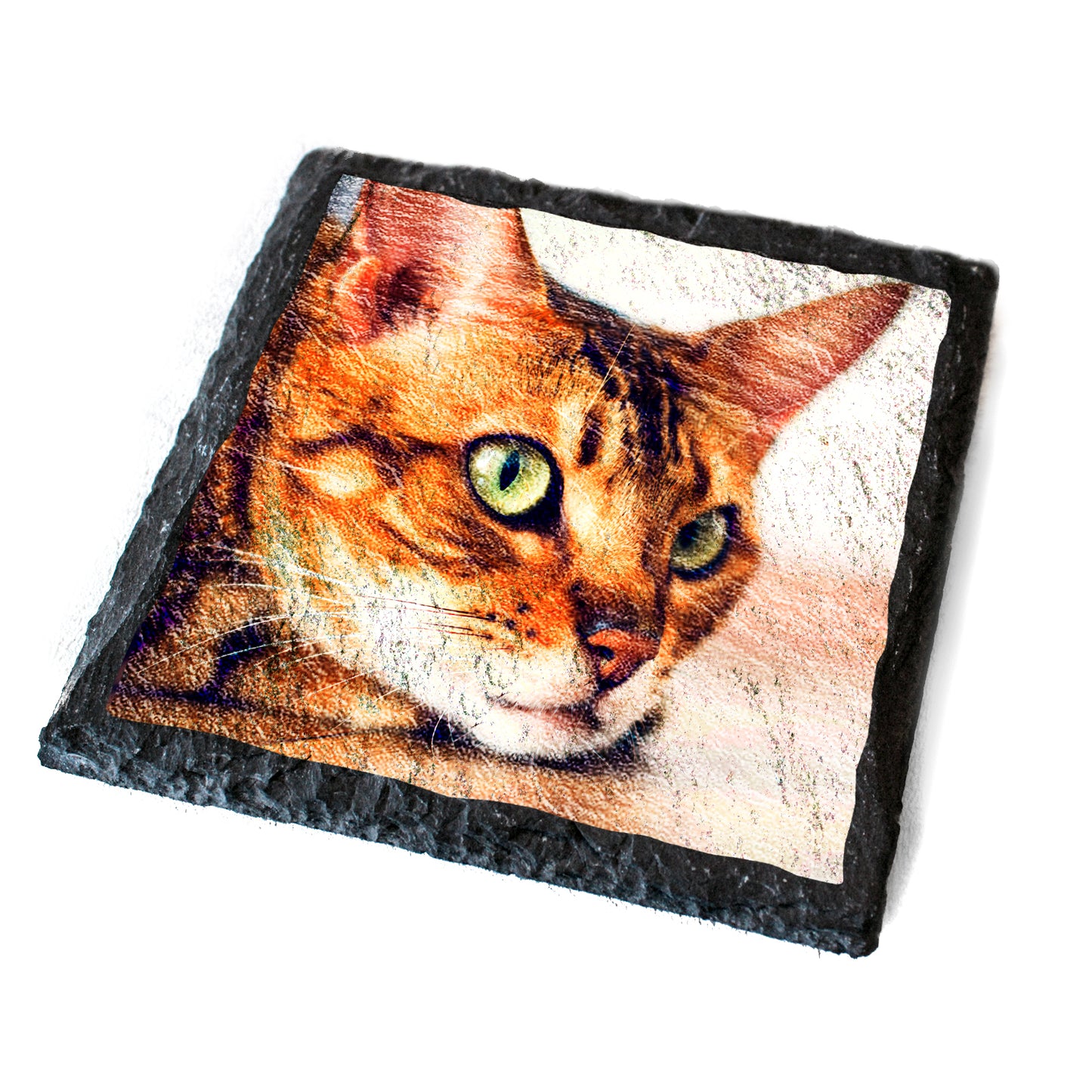 Personalised Photo Square Slate Tile - 100mm