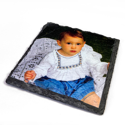 Personalised Photo Square Slate Tile - 100mm