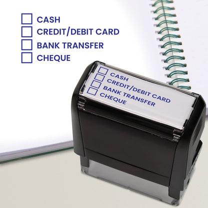 Personalised 4 Tick Box Stamper - 59 x 21mm