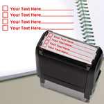 Personalised 4 Tick Box Stamper - 59 x 21mm