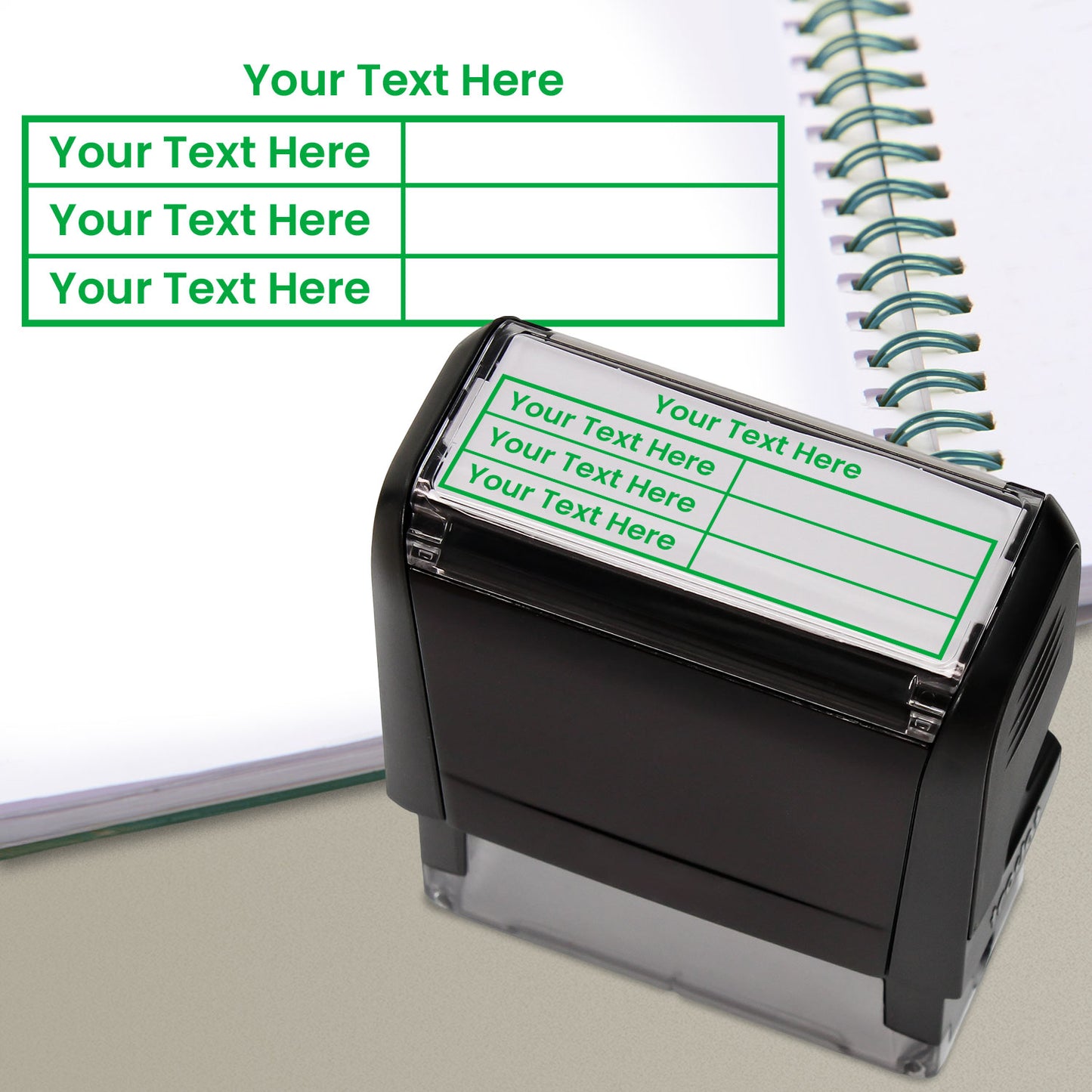 Personalised Table Stamper - 59 x 21mm