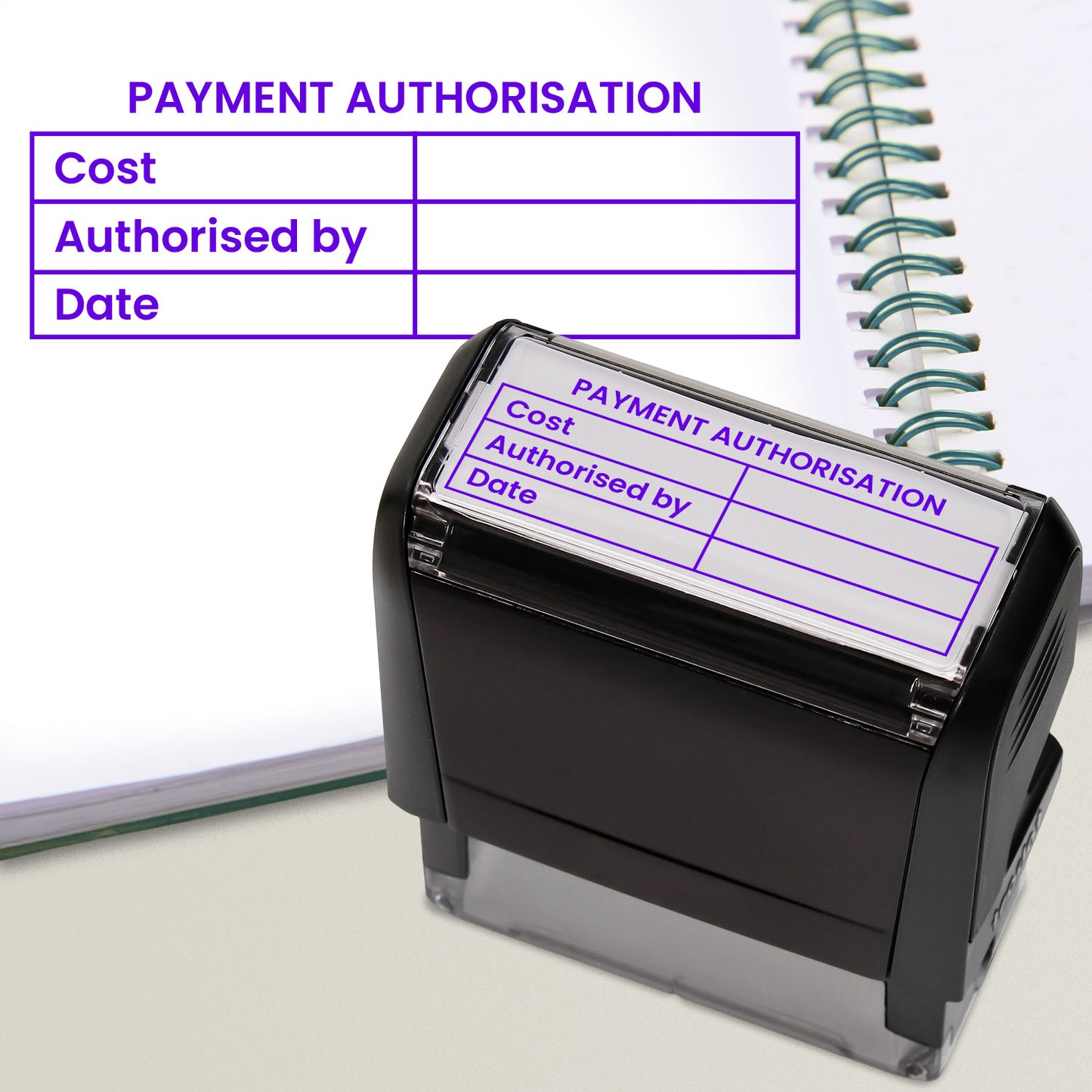 Personalised Table Stamper - 59 x 21mm