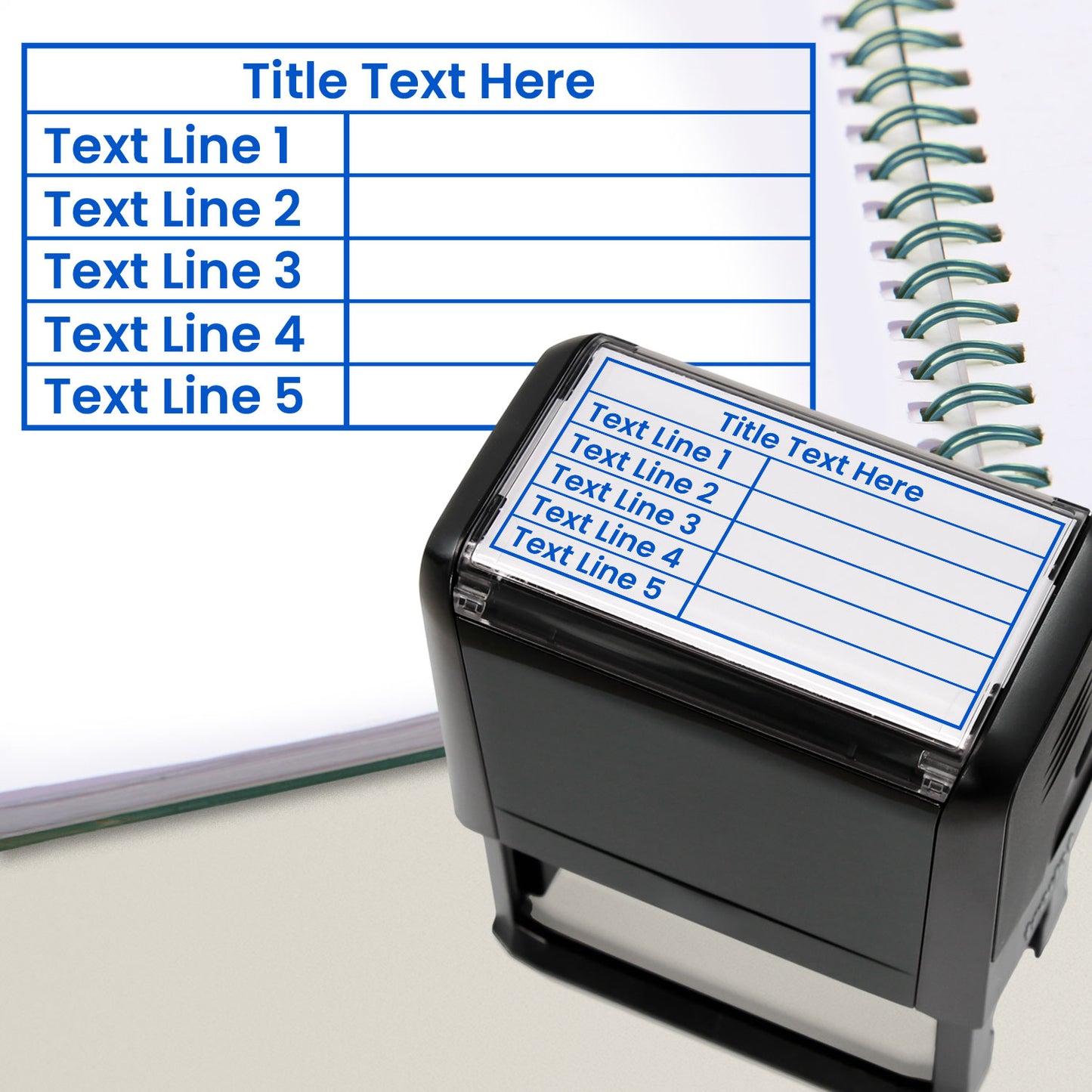 Personalised Table Stamper - 75 x 38mm