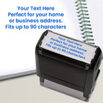 Personalised Text Only Stamper - 58 x 22mm