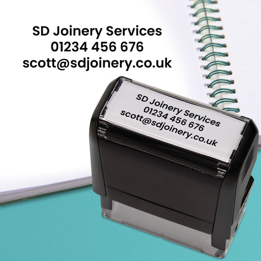 Personalised Text Only Stamper - 58 x 22mm