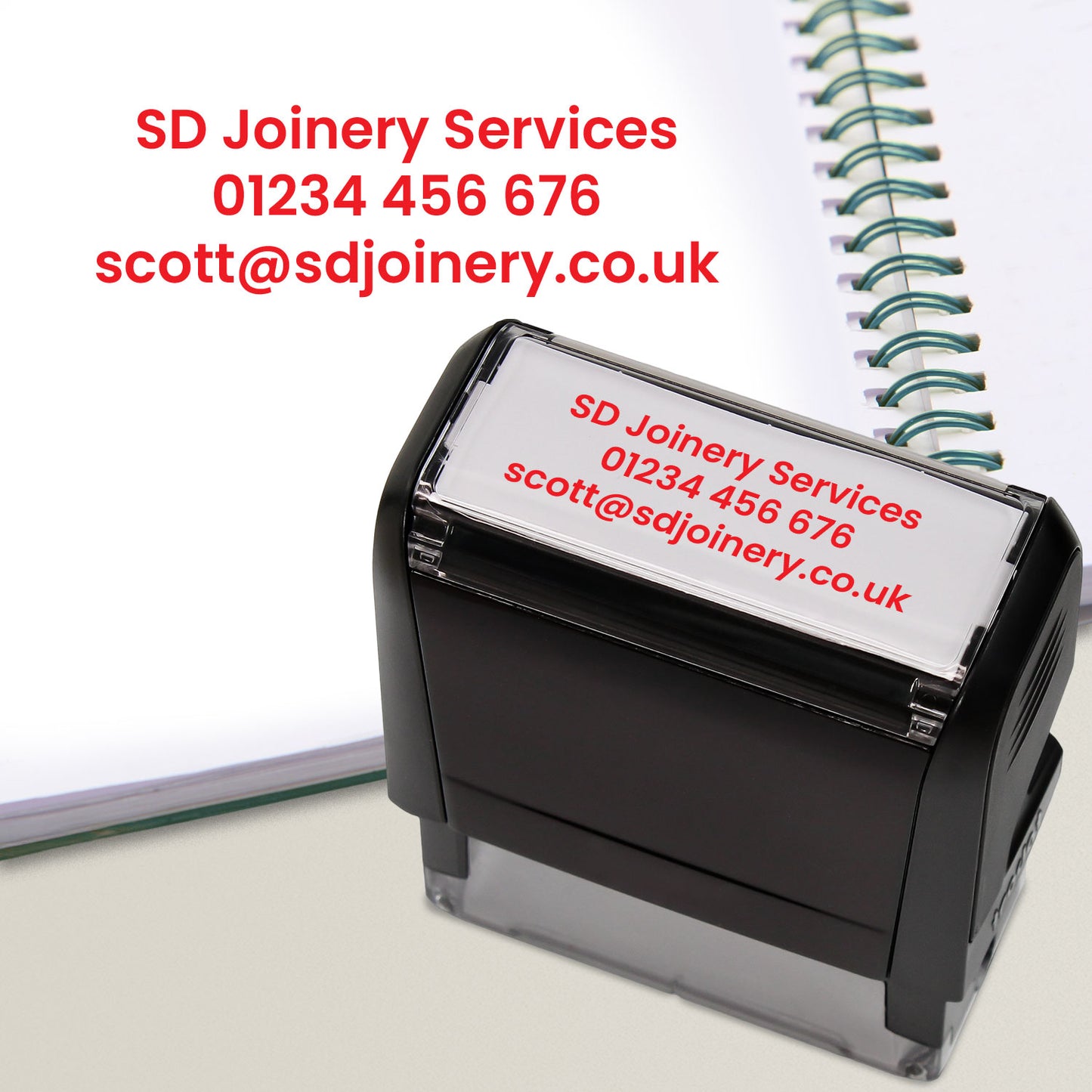 Personalised Text Only Stamper - 58 x 22mm