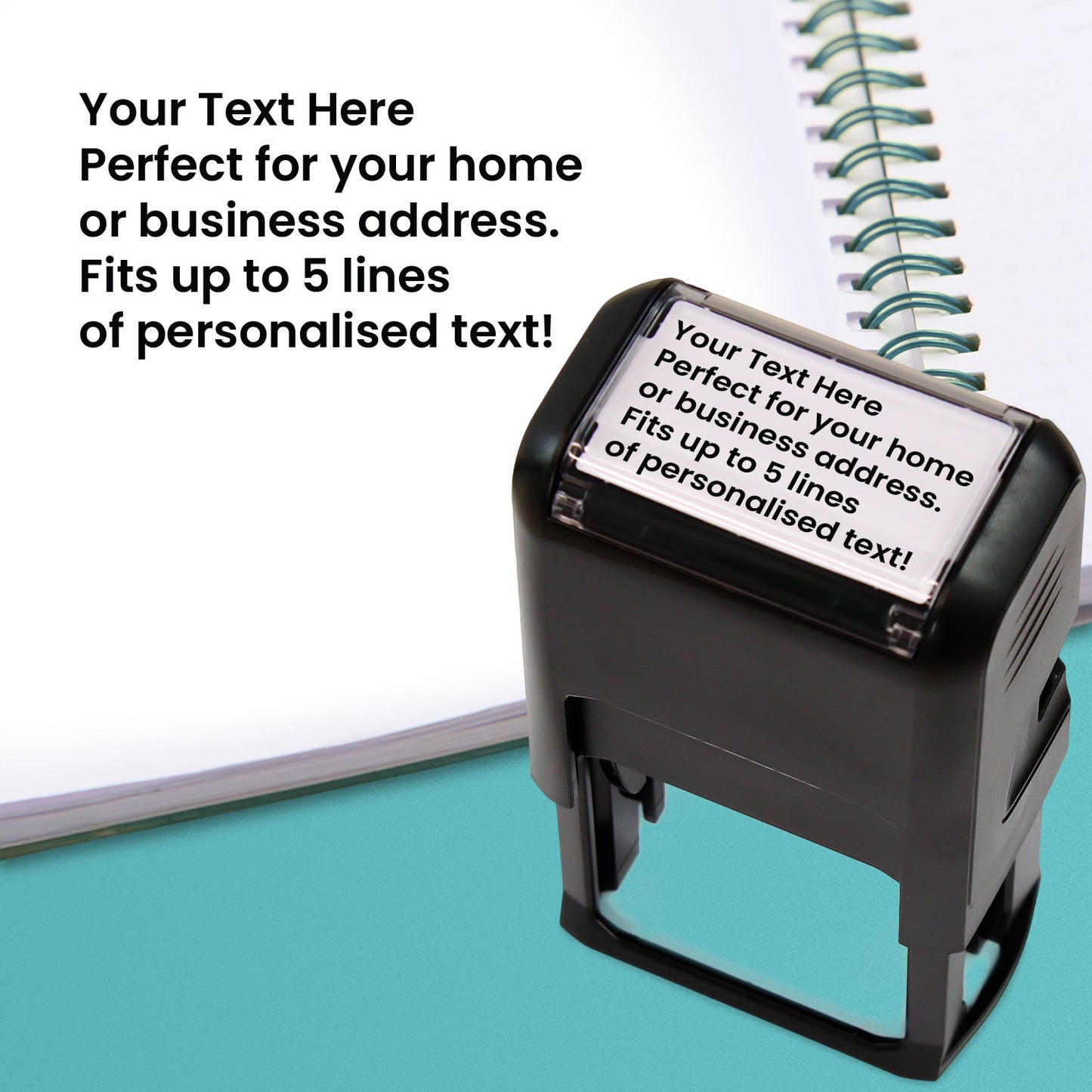 Personalised Text Only Stamper - 41 x 24mm