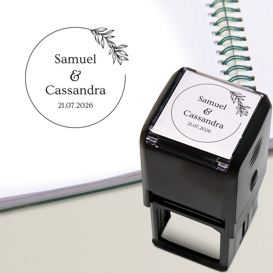 Personalised Wedding Stamper - 40mm