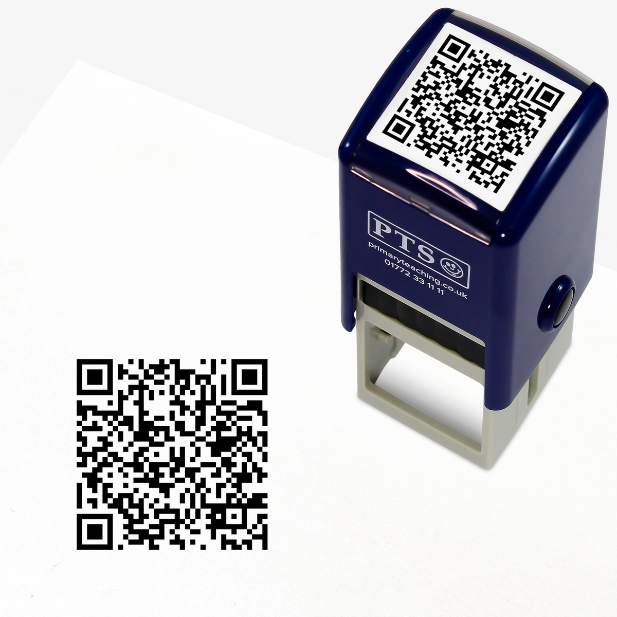 Qr Code Ink Stamps QR Code Stamper | 25mm | Black Ink | PTS Personalised