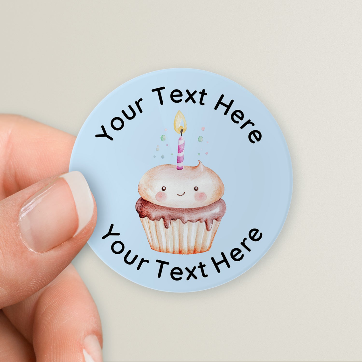 Design Your Own Birthday Stickers | 37mm | PTS Personalised