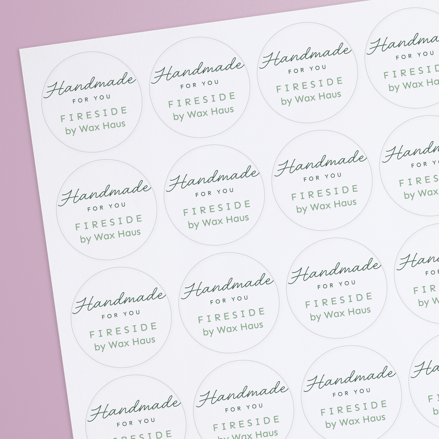 35 Design Your Own Business Stickers - 37mm