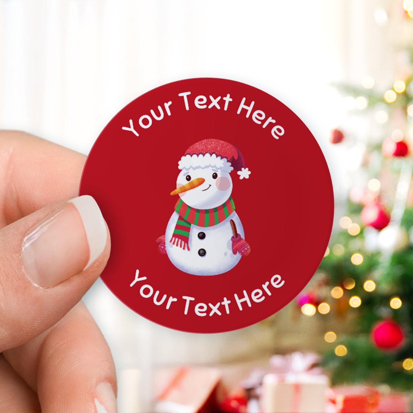 35 Design Your Own Christmas Stickers for Your Business - 37mm