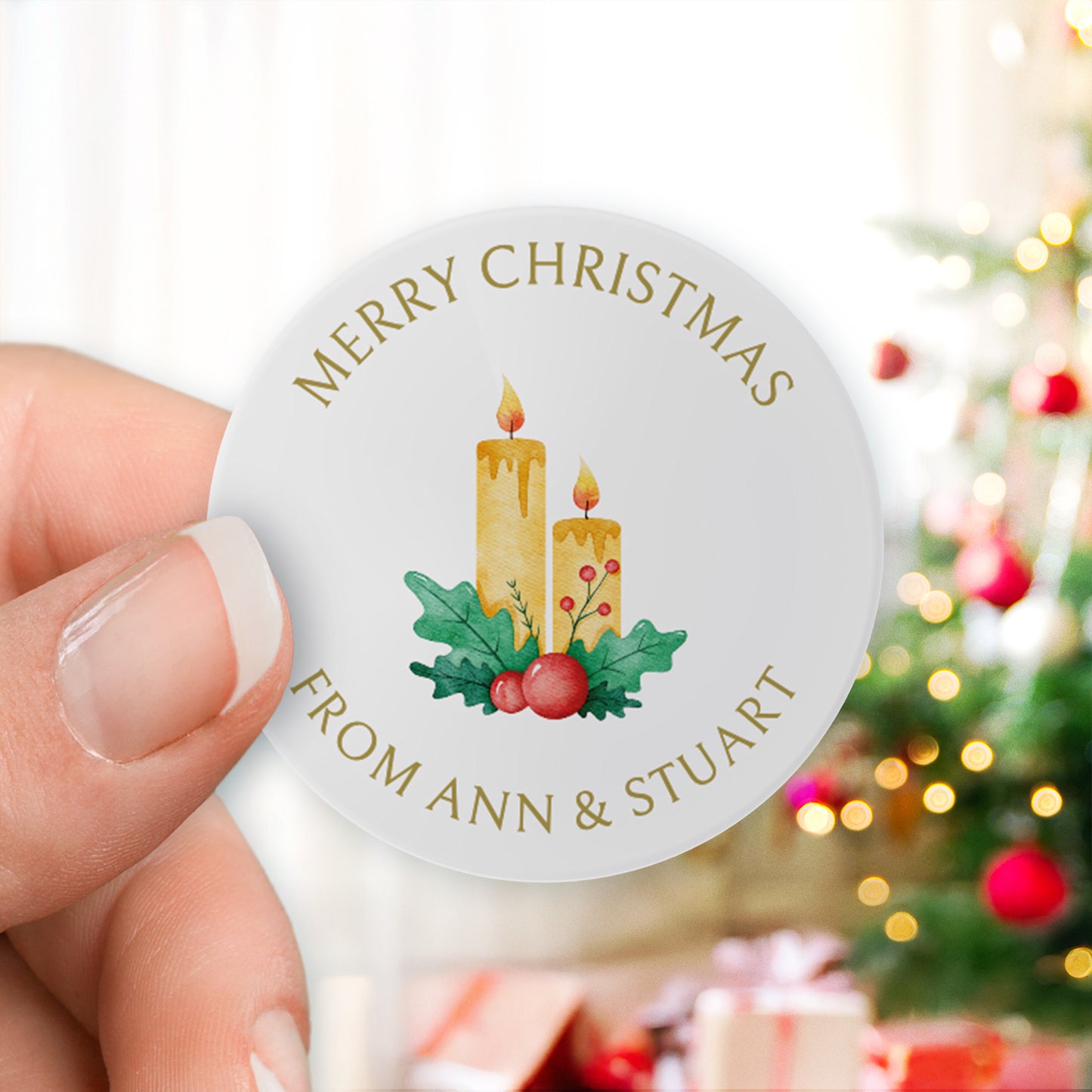 35 Design Your Own Christmas Stickers for Your Business - 37mm