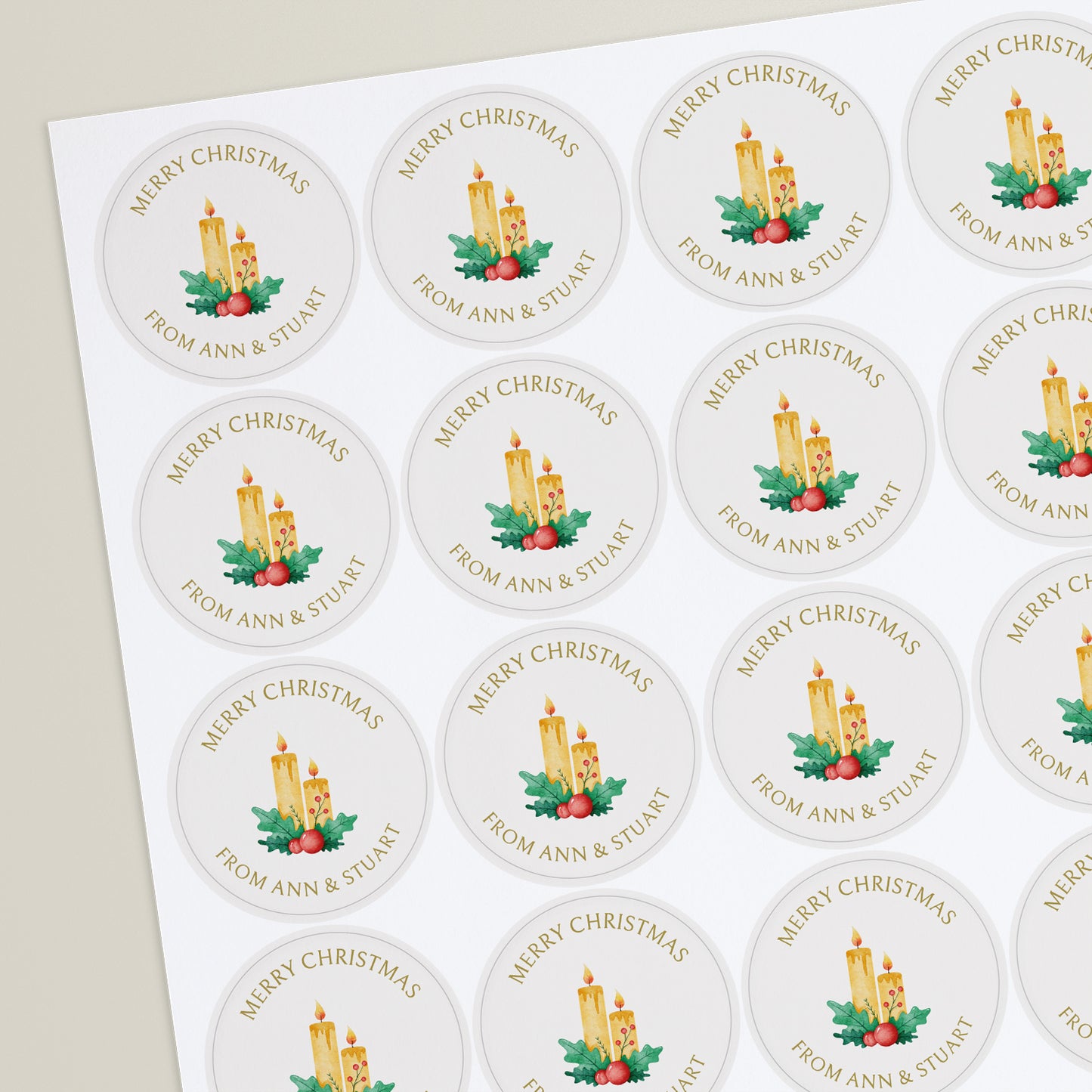 35 Design Your Own Christmas Stickers for Your Business - 37mm