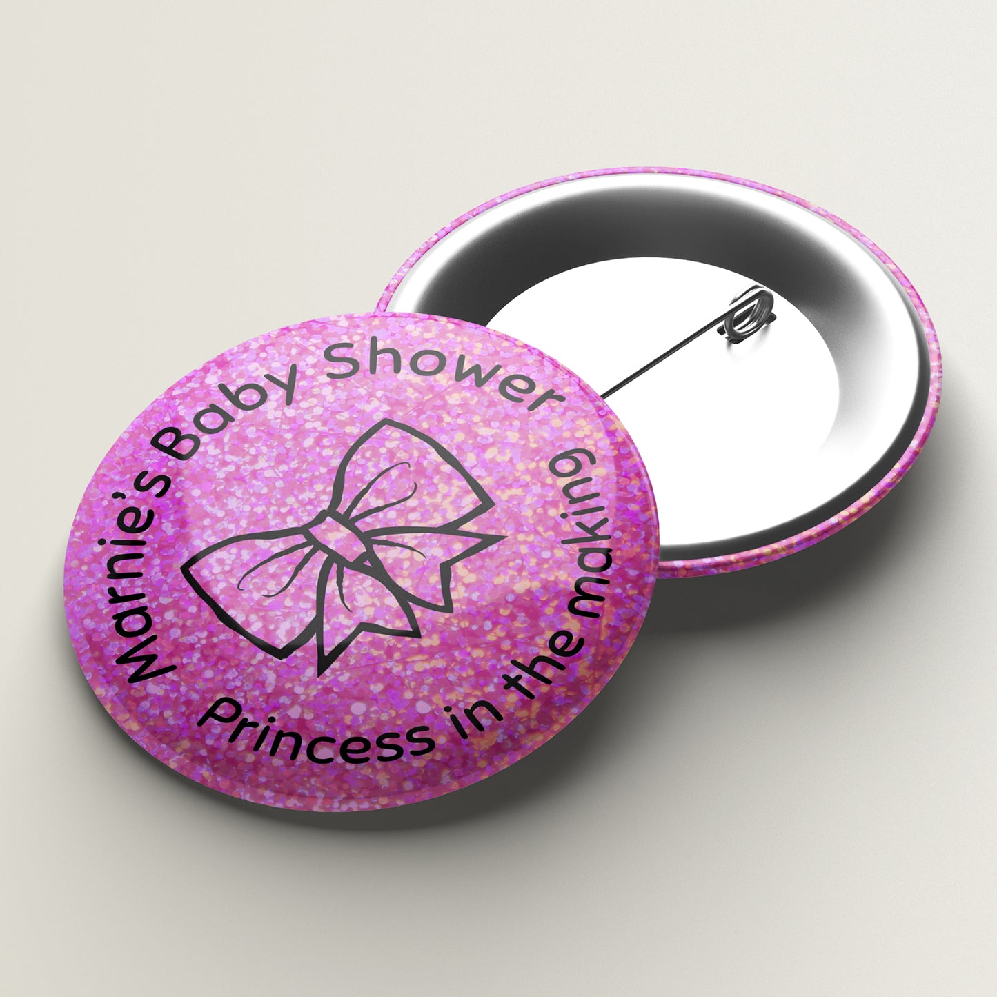 10 Holographic Design Your Own Hen/Stag Party Badges - 38mm