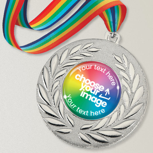 10 Design Your Own Medals - Silver