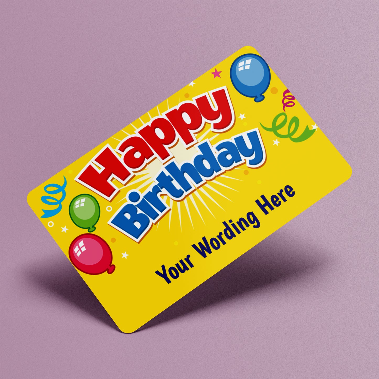 Personalised Happy Birthday CertifiCARD